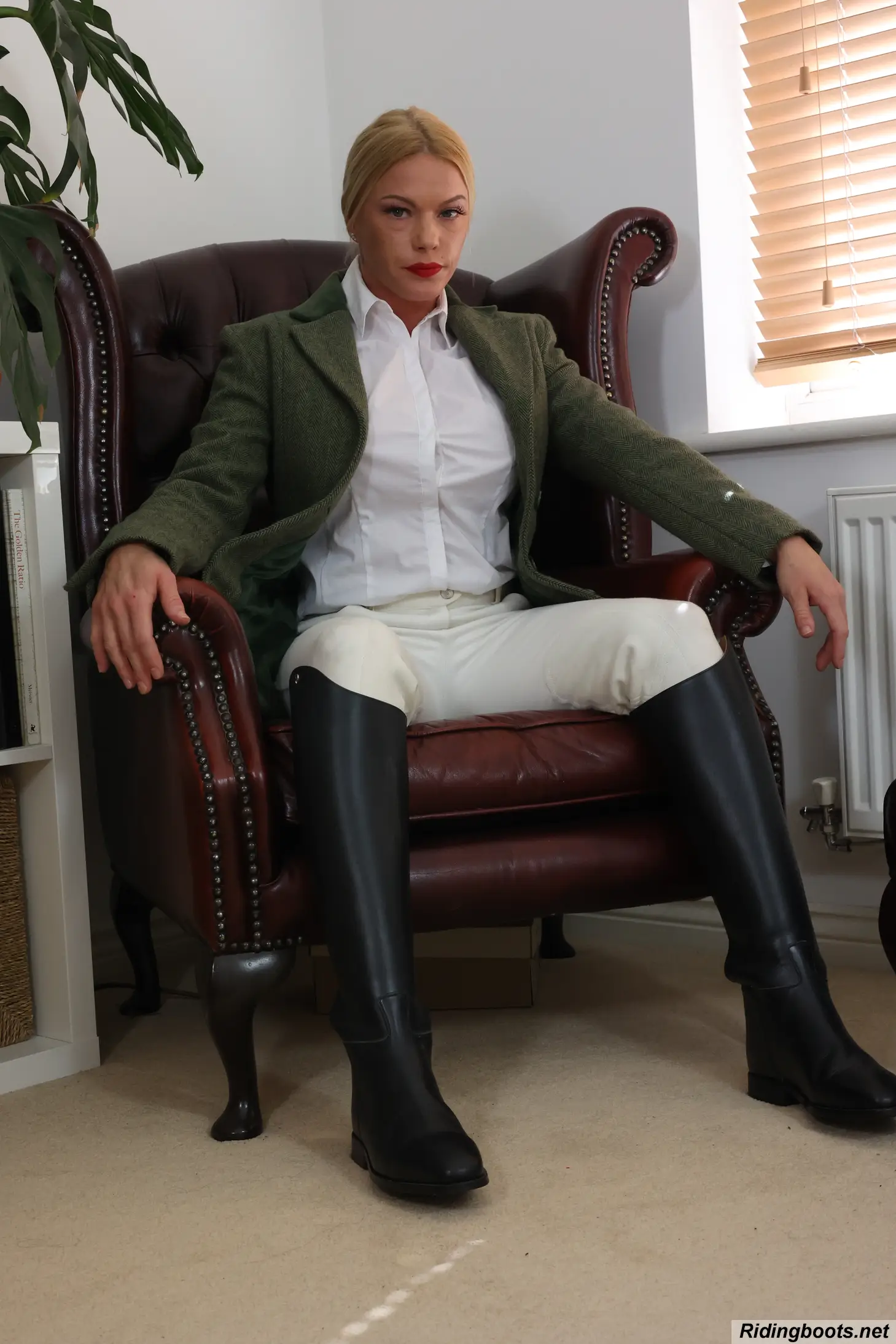 Tori in ridingboots.